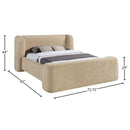  Color_Beige  Size_Full  -- Meridian Modena Upholstered Platform Bed IMAGE 9