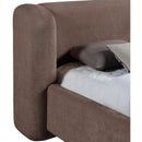  Color_Brown  Size_Full  -- Modena Brown Chenille Fabric Upholstered Full Bed IMAGE 7
