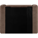  Color_Brown  Size_Twin  -- Modena Brown Chenille Fabric Upholstered Twin Bed IMAGE 5