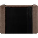  Meridian Modena Brown Chenille Fabric Upholstered Twin Bed IMAGE 5