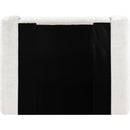  Color_Cream  Size_Twin  -- Modena Cream Chenille Fabric Upholstered Twin Bed IMAGE 5