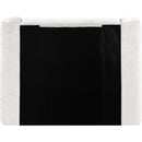  Meridian Modena Cream Chenille Fabric Upholstered Twin Bed IMAGE 5