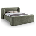  Color_Green  Size_Full  -- Modena Green Chenille Fabric Upholstered Full Bed IMAGE 1