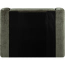  Meridian Modena Green Chenille Fabric Upholstered Twin Bed IMAGE 5
