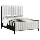  Coaster Furniture Brookmead 224710Q 60-inch Upholstered Queen Bed - Black IMAGE 2
