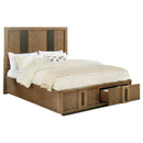  Size_King --  Terrace 224900KE 2-Drawer Eastern King Storage Bed - Ash Brown IMAGE 2