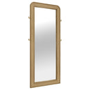 Coaster Furniture Arini 224309 Cane Weave Full Length Standing Floor Mirror - Sand Wash IMAGE 1