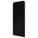  Coaster Furniture Arini 224339 Cane Weave Full Length Standing Floor Mirror - Black IMAGE 7