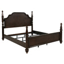  Size_King -- Andover 223631KE 63-inch Four Poster Eastern King Bed - Dark Oak IMAGE 1