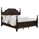  Size_King -- Andover 223631KE 63-inch Four Poster Eastern King Bed - Dark Oak IMAGE 2
