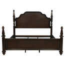  Size_King -- Andover 223631KE 63-inch Four Poster Eastern King Bed - Dark Oak IMAGE 3