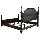  Size_King -- Andover 223631KE 63-inch Four Poster Eastern King Bed - Dark Oak IMAGE 8