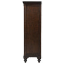 Coaster Furniture Andover 223637 6-Drawer Tempered Glass Door Chest - Dark Oak IMAGE 2