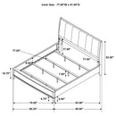  Size_King -- Granada 224921KE Upholstered Eastern King Panel Bed - Natural Pine IMAGE 6