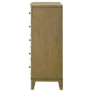  Coaster Furniture Granada 224925 5-Drawer Bedroom Chest of Drawers - Natural Pine IMAGE 4