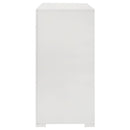  Coaster Furniture Ives 224943 6-Drawer Dresser Cabinet - White High Gloss IMAGE 4