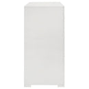  Coaster Furniture Ives 224943 6-Drawer Dresser Cabinet - White High Gloss IMAGE 8