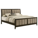  Size_King -- Wilkes 224421KE 51-inch Upholstered Eastern King Bed - Dark Cocoa IMAGE 2