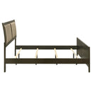  Size_King -- Wilkes 224421KE 51-inch Upholstered Eastern King Bed - Dark Cocoa IMAGE 5