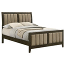  Size_Full -- Wilkes 224421F 51-inch Upholstered Full Bed - Dark Cocoa IMAGE 2
