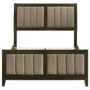  Coaster Furniture Wilkes 224421F 51-inch Upholstered Full Bed - Dark Cocoa IMAGE 3