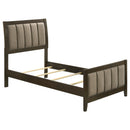  Size_Twin -- Coaster Furniture Wilkes Upholstered Panel Bed IMAGE 1