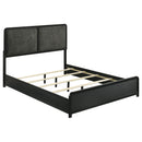  Size_King -- Cavelle 223661KE 51-inch Upholstered Eastern King Bed - Black IMAGE 1