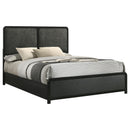  Size_King -- Cavelle 223661KE 51-inch Upholstered Eastern King Bed - Black IMAGE 2