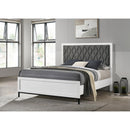 Coaster Furniture Sonora 224861Q Queen Upholstered Panel Bed - White IMAGE 4