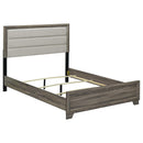  Size_Queen -- Coaster Furniture Wright Upholstered Panel Bed IMAGE 1