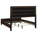  Size_King -- Welsley 223441KE 50-inch Upholstered Eastern King Bed - Walnut IMAGE 3