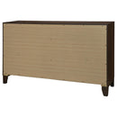  Coaster Furniture Welsley 223443 6-Drawer Dresser Cabinet - Walnut IMAGE 6