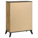  Coaster Furniture Kaywood 225005 4-Drawer Bedroom Chest of Drawers - Natural Pine IMAGE 5