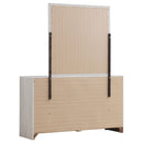 Coaster Furniture Brantford 207053M 6-Drawer Dresser with Mirror - Coastal White IMAGE 5