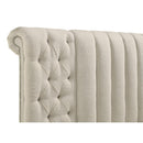  Coaster Furniture Sonya 360111KE Upholstered Eastern King Round Storage Bed - Ivory IMAGE 8