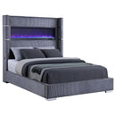  Size_Queen -- Coaster Furniture Tisdall Upholstered Panel Bed IMAGE 2