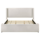  Size_King -- Alamosa 310078KE Boucle Upholstered Eastern King Platform Bed - White IMAGE 3