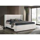  Size_King -- Alamosa 310078KE Boucle Upholstered Eastern King Platform Bed - White IMAGE 6