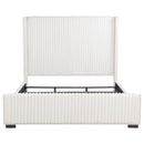  Coaster Furniture Natasha 306051KE 65-inch Upholstered Eastern King Wingback Bed - Cream IMAGE 3