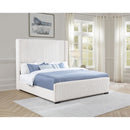  Size_King -- Natasha 306051KE 65-inch Upholstered Eastern King Wingback Bed - Cream IMAGE 6