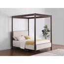  Size_Queen -- Coaster Furniture Zimmerlee Upholstered Canopy Bed IMAGE 8