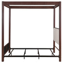  Size_King -- Zimmerlee 360331KE 89-inch Metal Eastern King Canopy Bed - Rust Brown IMAGE 4