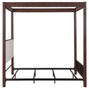  Size_King -- Zimmerlee 360331KE 89-inch Metal Eastern King Canopy Bed - Rust Brown IMAGE 7