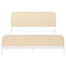  Size_King -- Lanewood 360251KE Open Cane Webbing Metal Eastern King Bed - White IMAGE 2