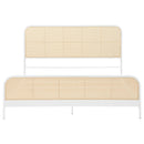 Coaster Furniture Lanewood 360251KE Open Cane Webbing Metal Eastern King Bed - White IMAGE 2