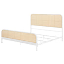  Size_King -- Lanewood 360251KE Open Cane Webbing Metal Eastern King Bed - White IMAGE 3