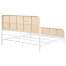  Size_King -- Lanewood 360251KE Open Cane Webbing Metal Eastern King Bed - White IMAGE 6