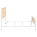  Size_King -- Lanewood 360251KE Open Cane Webbing Metal Eastern King Bed - White IMAGE 7