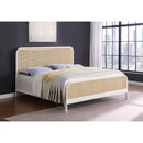  Size_King -- Lanewood 360251KE Open Cane Webbing Metal Eastern King Bed - White IMAGE 8