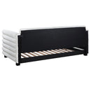  Coaster Furniture Patricia 300716 Boucle Upholstered Twin Day Bed with Trundle - White IMAGE 6